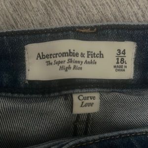 Abercrombie super skinny ankle high rise jeans